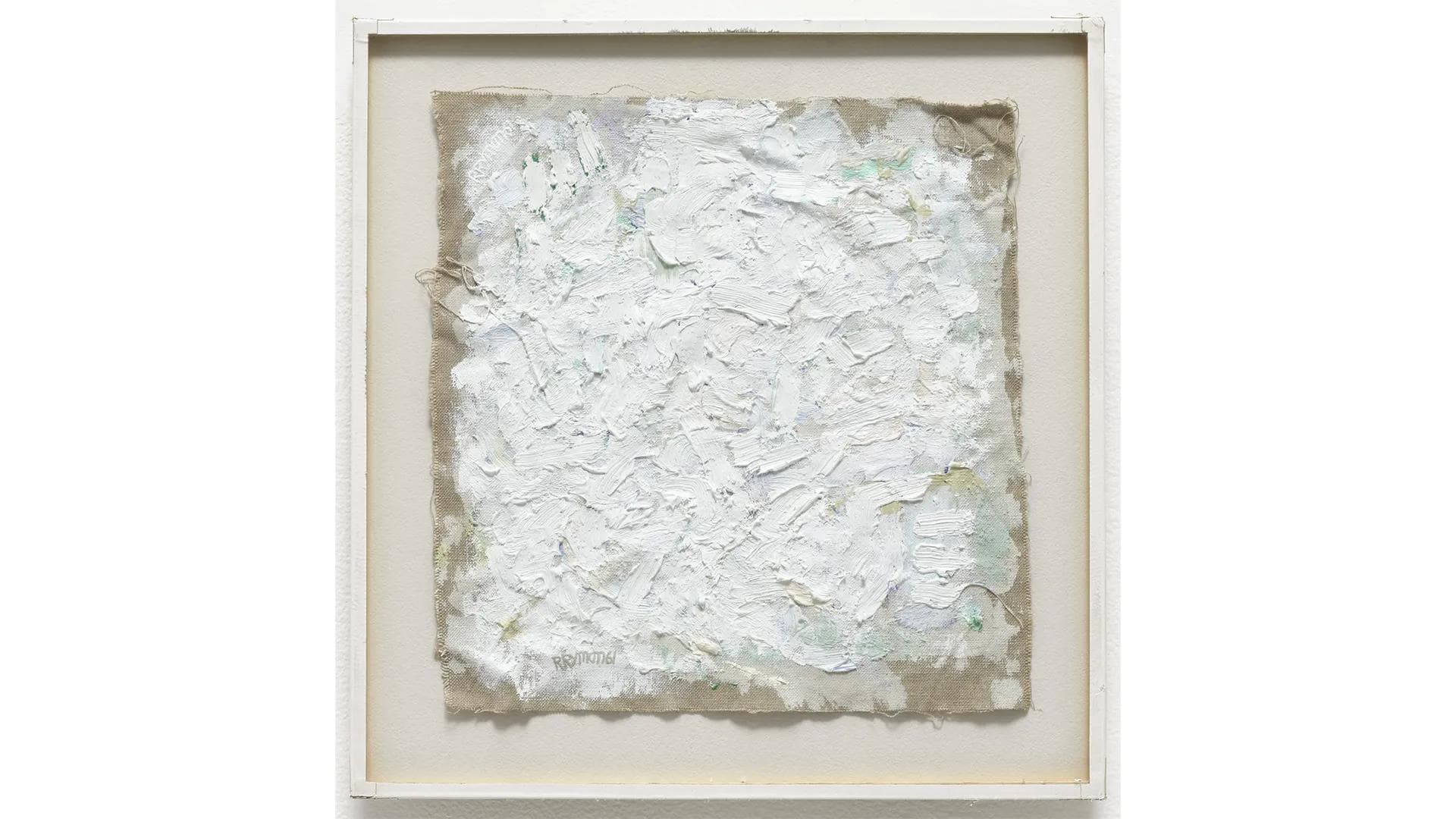 Robert Ryman's Untitled 1961.
