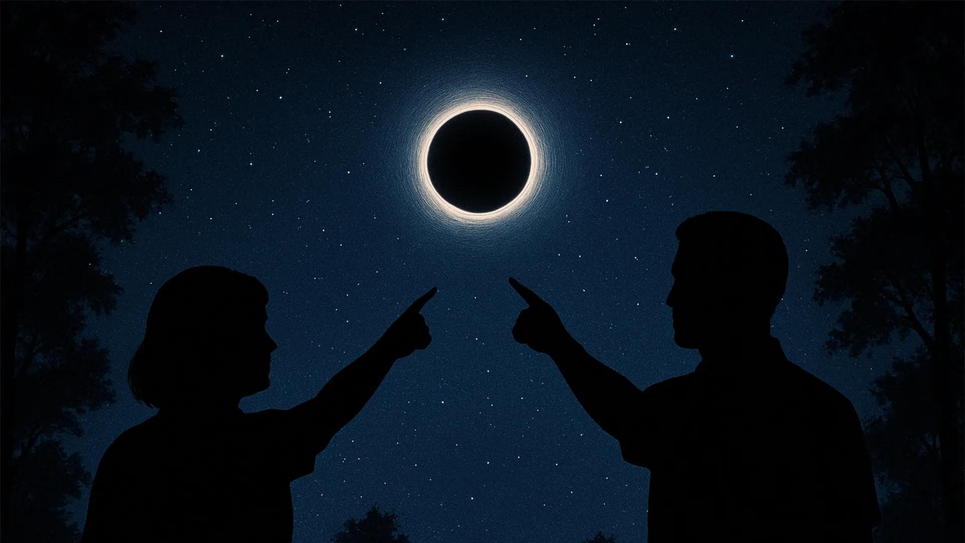 Man and woman spot a black hole in the UK.